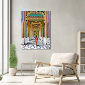 Photographic print and canvas, Patrika Gate, Jaipur, India