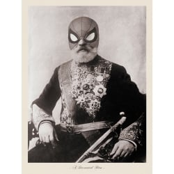 Quadro foto vintage con maschera Spiderman, A Decorated Hero