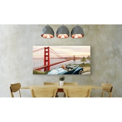 Wall art print and canvas. Pierre Benson, Golden Gate View