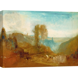 Tableau sur toile. Turner William, Tivoli, le Cascatelle