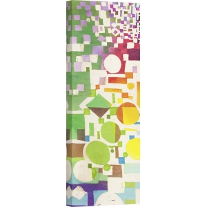 Cuadro abstracto geometrico en canvas. Bacci, Multicolor Pattern II