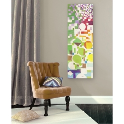 Cuadro abstracto geometrico en canvas. Bacci, Multicolor Pattern II