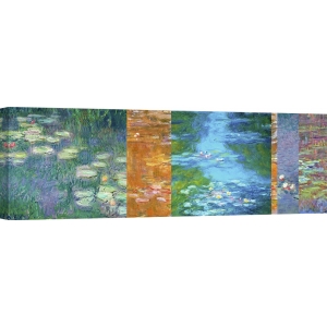 Wall art print and canvas. Claude Monet, Monet Deco – Waterlilies II