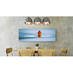 Wall art print and canvas. Jean Guichard, Krossnes lighthouse, Iceland