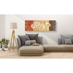 Wall art print and canvas. Jenny Thomlinson, Poppies on Smooth Background