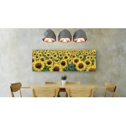Girasoli Keilrahmen-Bild Leinwand Felder Sonnenblumen Tebo Marzari 