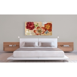 Wall art print and canvas. Eve C. Grant, Flowers and butterflies