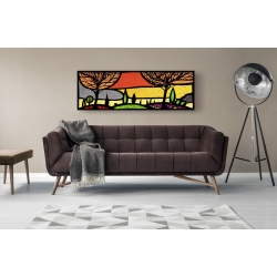 Wall art print and canvas. Wallas, Autumn on the hills