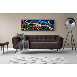 Wall art print and canvas. Wallas, The Long Road of Love