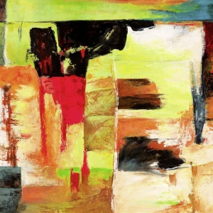 Cuadro abstracto moderno en canvas. Alessio Aprile, Jungle III