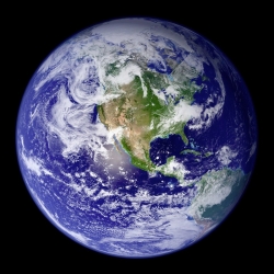Leinwandbilder. Nasa, Erde vom Weltraum aus gesehen (Nordamerika)
