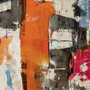 Cuadro abstracto moderno en canvas. Anne Munson, Colors Royale II