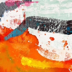 Cuadro abstracto moderno en canvas. Anne Munson, Blink II