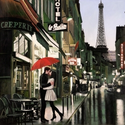 Leinwandbilder. Pierre Benson, Liebe in Paris