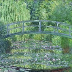 Wall art print and canvas. Claude Monet, The Waterlily Pond: Green Harmony