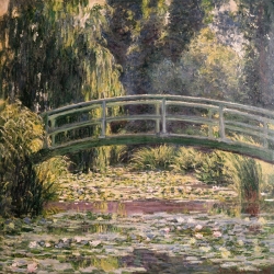 Quadro, stampa su tela. Claude Monet, Il ponte giapponese, Giverny