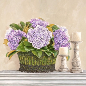 Tableau floral sur toile. Remy Dellal, Memoires du jardin I