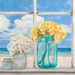Wall art print and canvas. Remy Dellal, Atlantic window by the sea (detail)