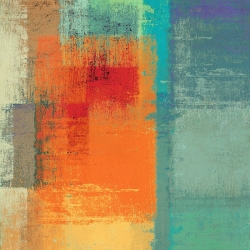 Moderne Abstrakte Leinwandbilder. Falcone, Rainbow Segment II
