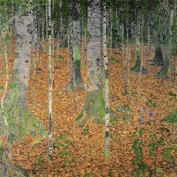 Leinwandbilder. Gustav Klimt, Birkenwald