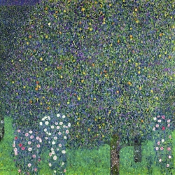Quadro, stampa su tela. Gustav Klimt, Rose sotto un albero