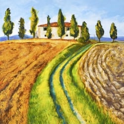 Leinwandbilder Landschaft. Massimo Germani, Landhaus