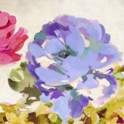 Leinwanddruck mit modernen Blumen. Kelly Parr, Colorful Jewels II