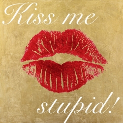 Tableau mode sur toile. Michelle Clair, Kiss Me Stupid! 3