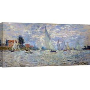 Cuadro en canvas. Claude Monet, Les barques régates à Argenteuil