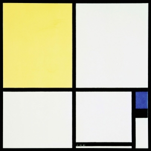Leinwandbilder. Piet Mondrian, Composition with Blue and Yellow