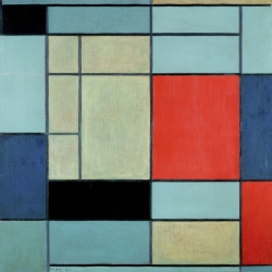 Cuadro abstracto en canvas. Piet Mondrian, Composition I
