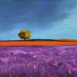 Leinwandbilder Landschaft. Philip Bloom, Lavendelfeld (Detail)