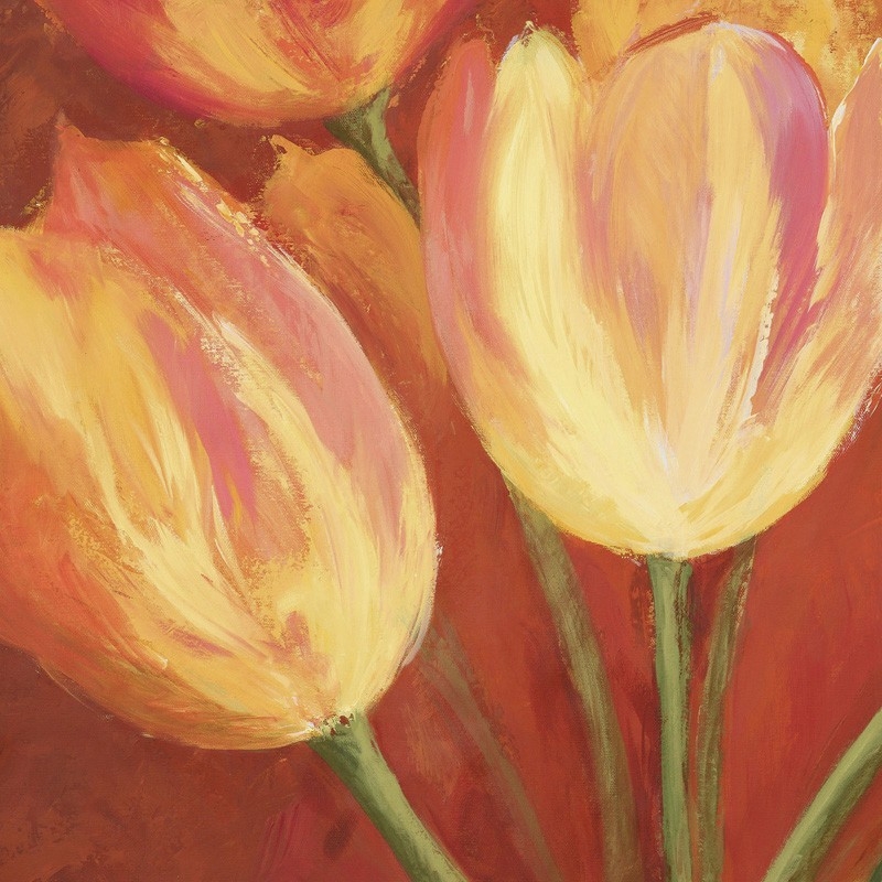 Quadro, stampa su tela. Silvia Mei, Orange Tulips (dettaglio)