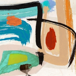 Cuadro abstracto moderno en canvas. Teo Vals Perelli, Aventure II