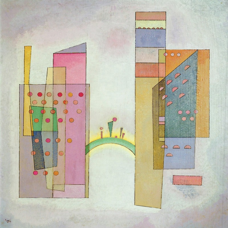 Quadro, stampa su tela. Wassily Kandinsky, The Bridge