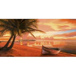 Wall art print and canvas. Adriano Galasso, Tropical Sunset