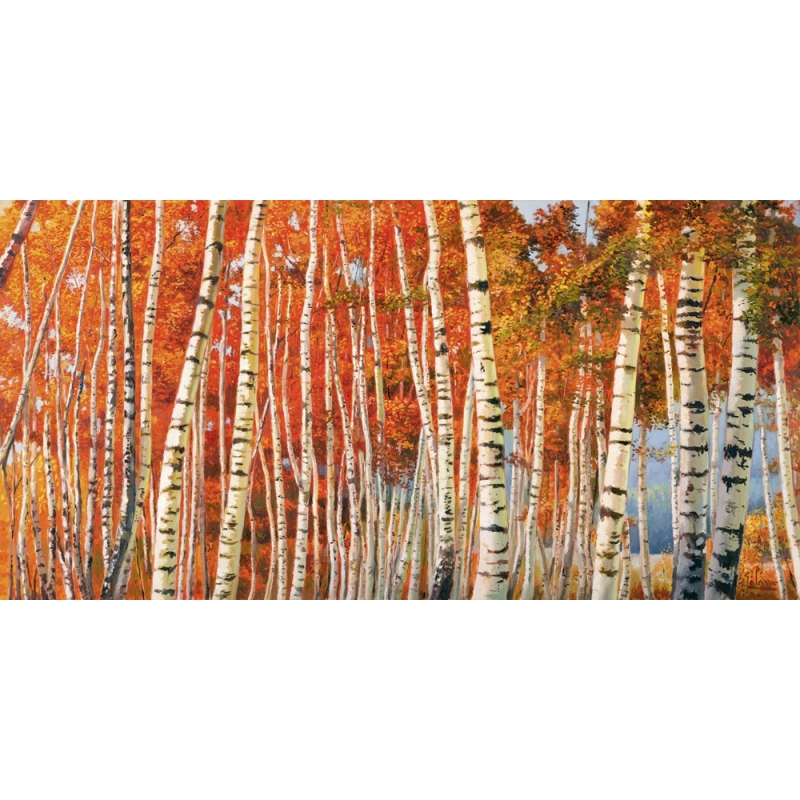 Leinwandbilder Wald und Natur. Adriano Galasso, Herbstbirken 