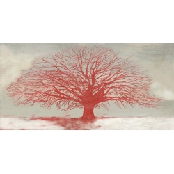 Wall art print and canvas. Alessio Aprile, Red Tree