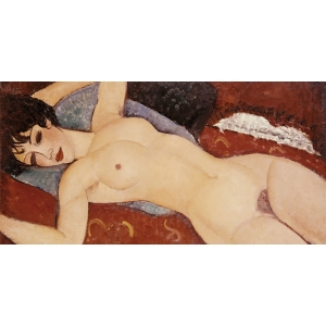 Tableau sur toile. Amedeo Modigliani, Reclining Nude (détail)