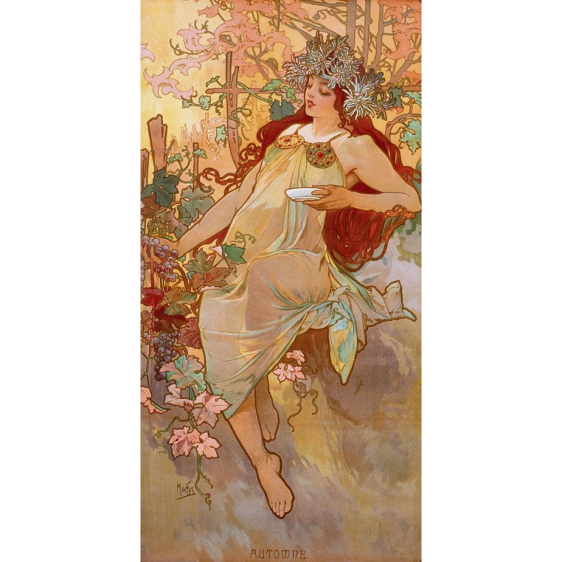 Leinwandbilder. Mucha Alphonse, Herbst