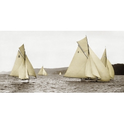 Cuadro en canvas, fotos de barcos. Anónimo, Sloops racing, 1926