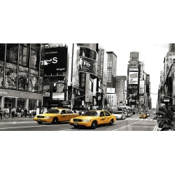 Quadro, stampa su tela. Taxi a Times Square, New York