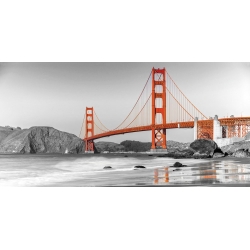 Tableau sur toile. Anonyme, Golden Gate Bridge, San Francisco