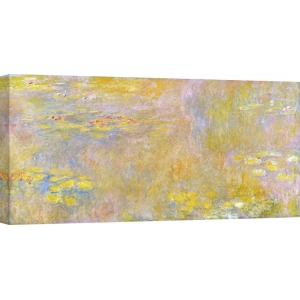 Wall art print and canvas. Claude Monet, Waterlilies (Yellow Nirvana)