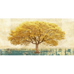 Leinwandbilder mit Bäume. Leonardo Bacci, Gilded Oak