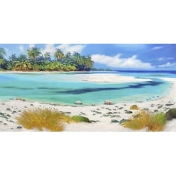 Wall art print and canvas. Pierre Benson, Tropical Paradise