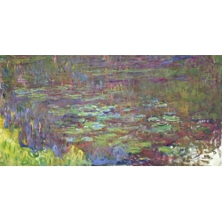 Wall art print and canvas. Claude Monet, Waterlilies at Sunset (detail)