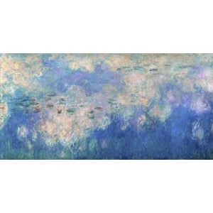 Wall art print and canvas. Claude Monet, Detail of Waterlilies: The Clouds