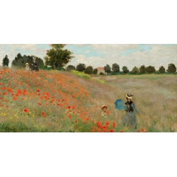Cuadro en canvas. Claude Monet, Amapolas (detalle)