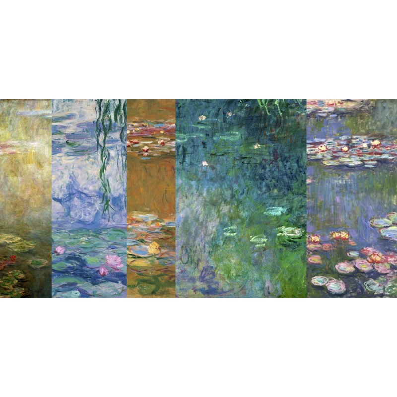 Leinwandbilder. Claude Monet, Monet Deco – Seerosen IV